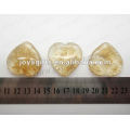 35MM Heart shape Watermelon Coffee stone,high polished,high quality,natural heart shape stone